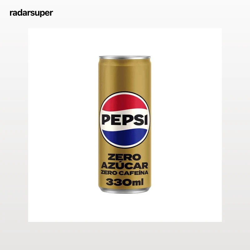 Refresco cola Pepsi zero lata 33cl sin cafeína