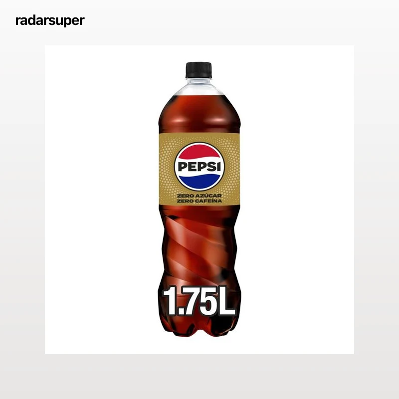 Refresco de cola sin cafeína Pepsi zero botella 1,75l