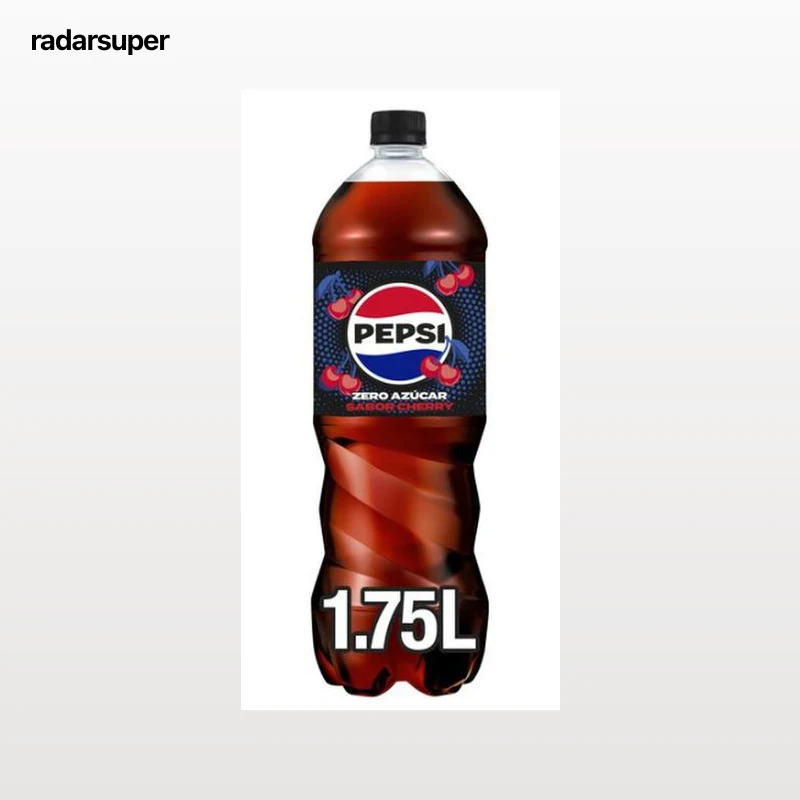 Refresco de cola zero azúcar con sabor cherry Pepsi 1,75l