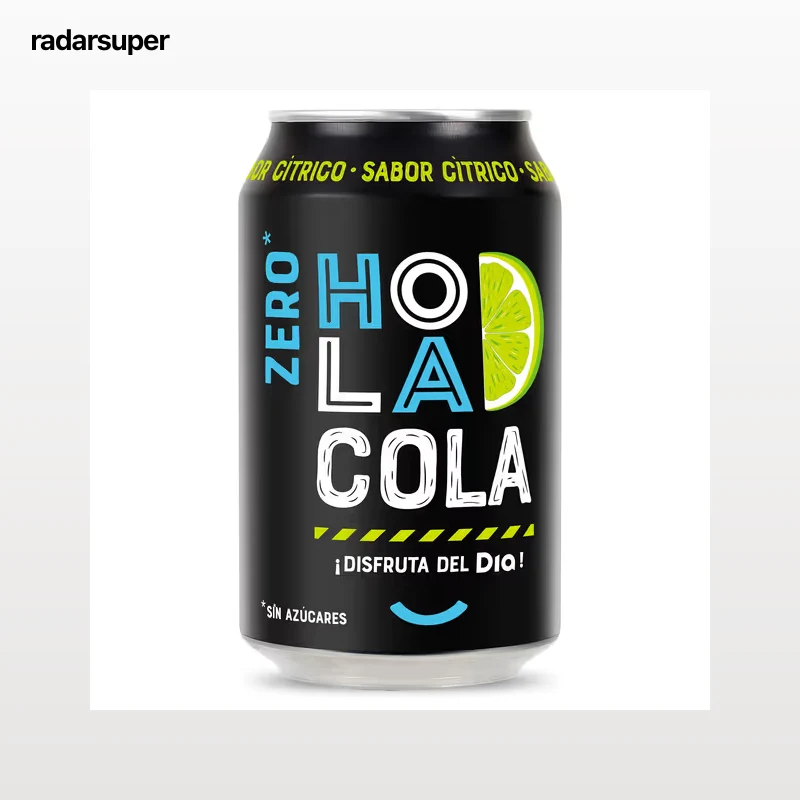 Refresco de cola zero sabor cítrico Dia Hola Cola 330 ml