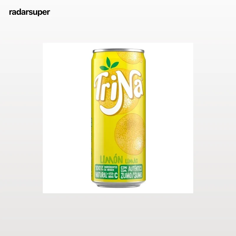 Refresco de limón Trina sin gas lata 33 cl.