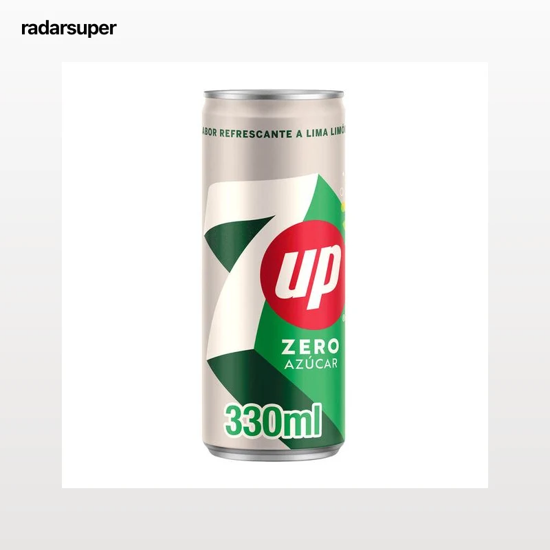 Refresco lima-limón 7Up lata 33cl zero