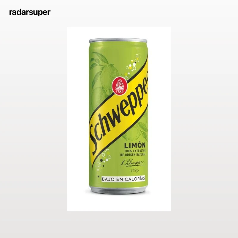 Refresco limón Schweppes lata 33 cl