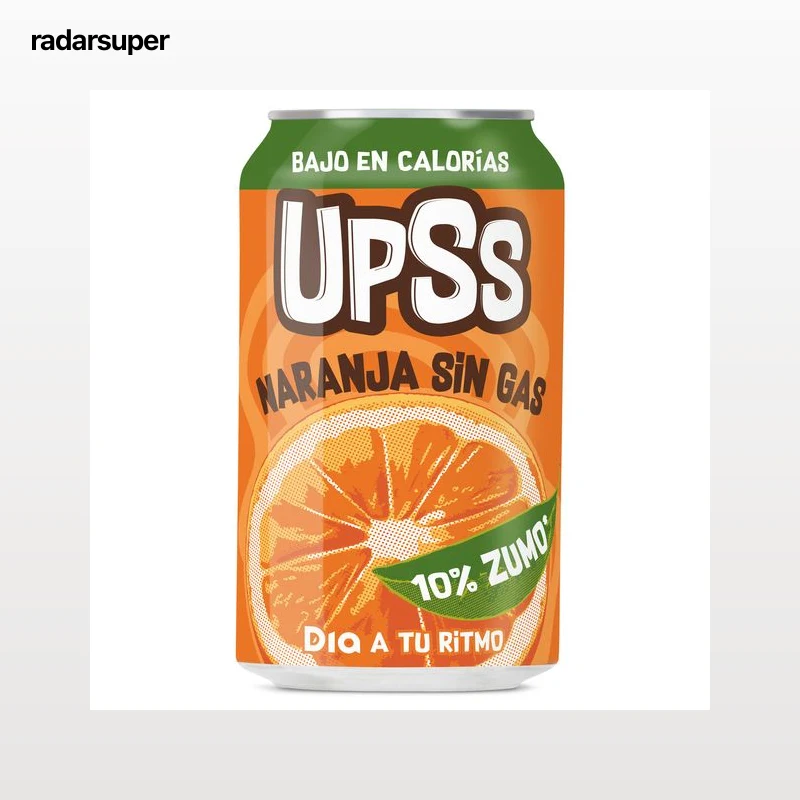 Refresco de naranja sin gas Dia Upss 330 ml