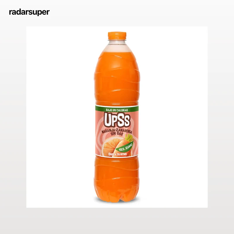 Refresco de naranja y zanahoria sin gas Dia Upss 1.5 L