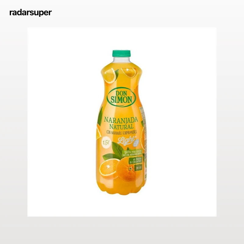 Refresco naranjada natural light DON SIMON botella de 1"5 l.
