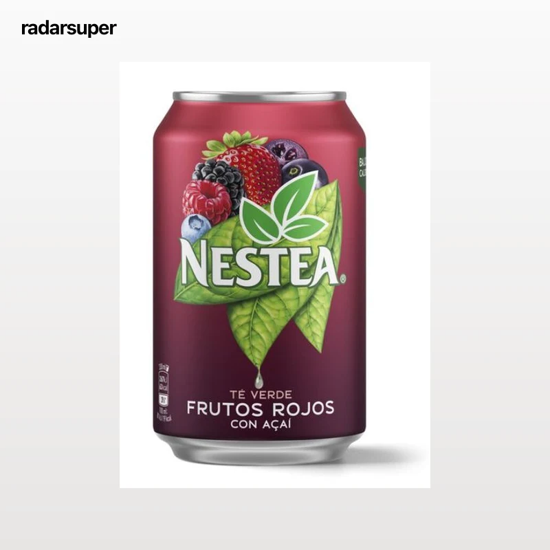 Refresco con sabor frutos rojos Nestea lata 33cl