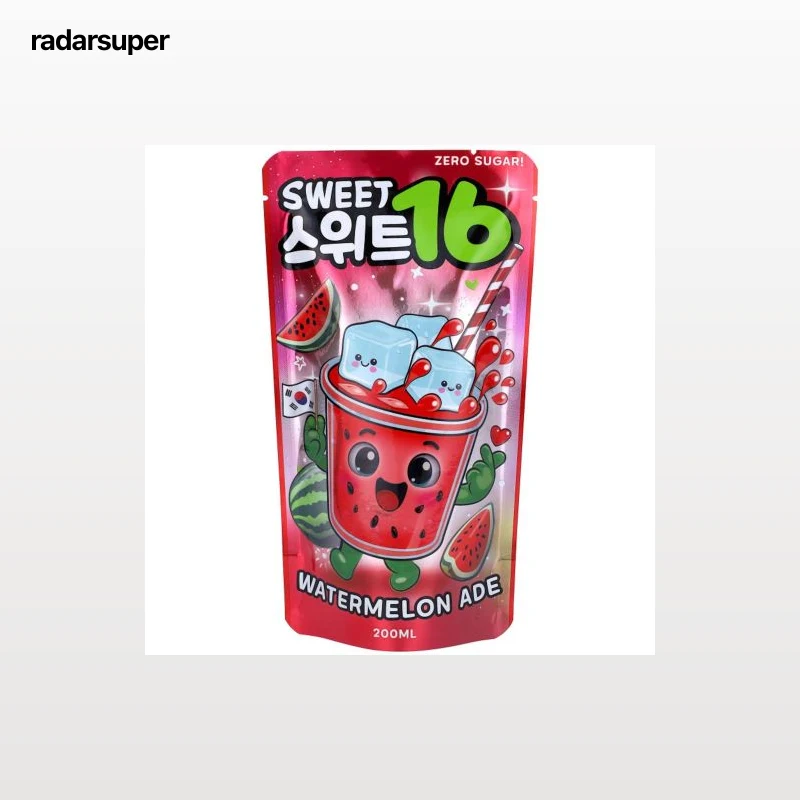 Refresco sabor sandia sin azúcar Sweet 16 200 ml.