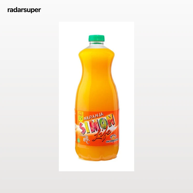 Refresco Simon Life 1,5l naranja