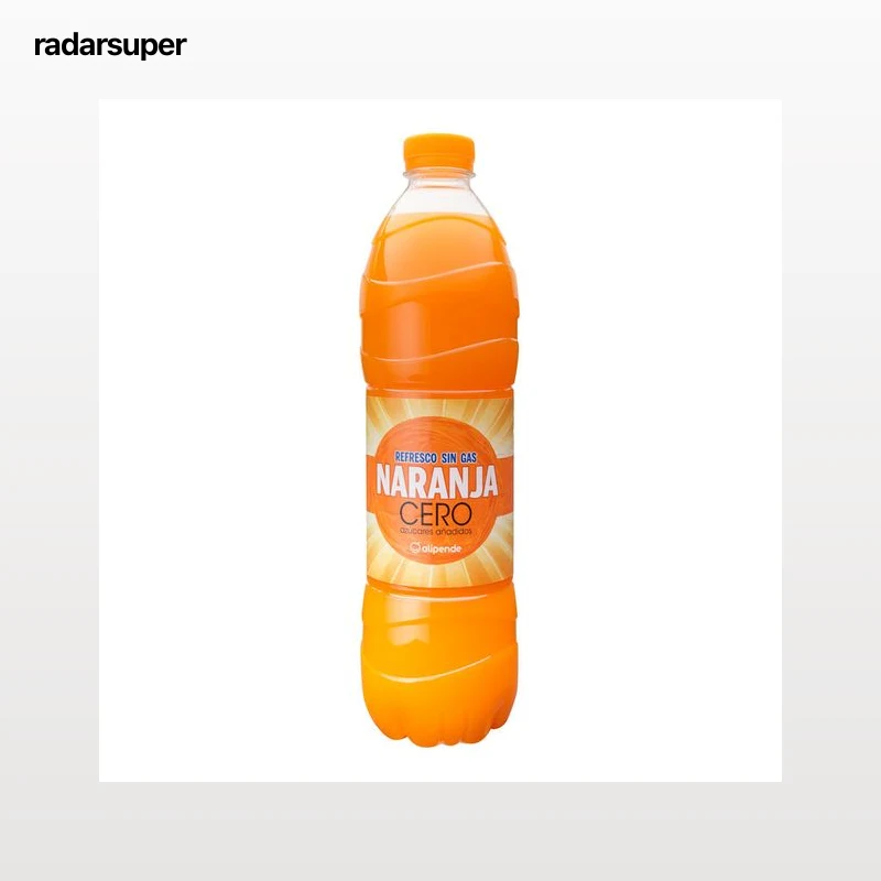 Refresco sin gas naranja Alipende botella 1,5l