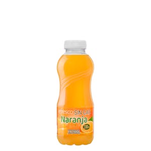 Refresco sin gas de naranja
