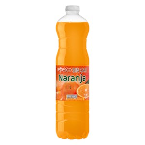 Refresco sin gas de naranja