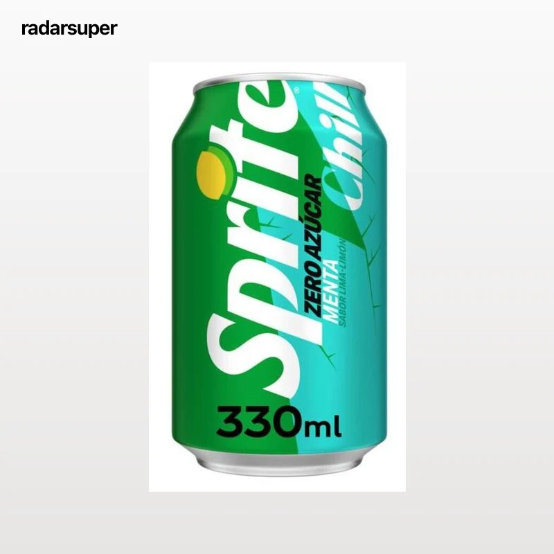 Refresco zero sprite lata de lima limón y menta Sprite 33cl