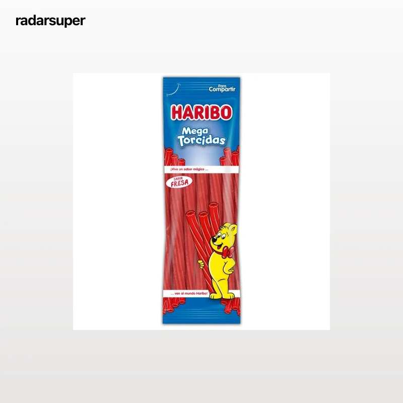 Regaliz de goma fresa Mega Torcidas Haribo 200 g.