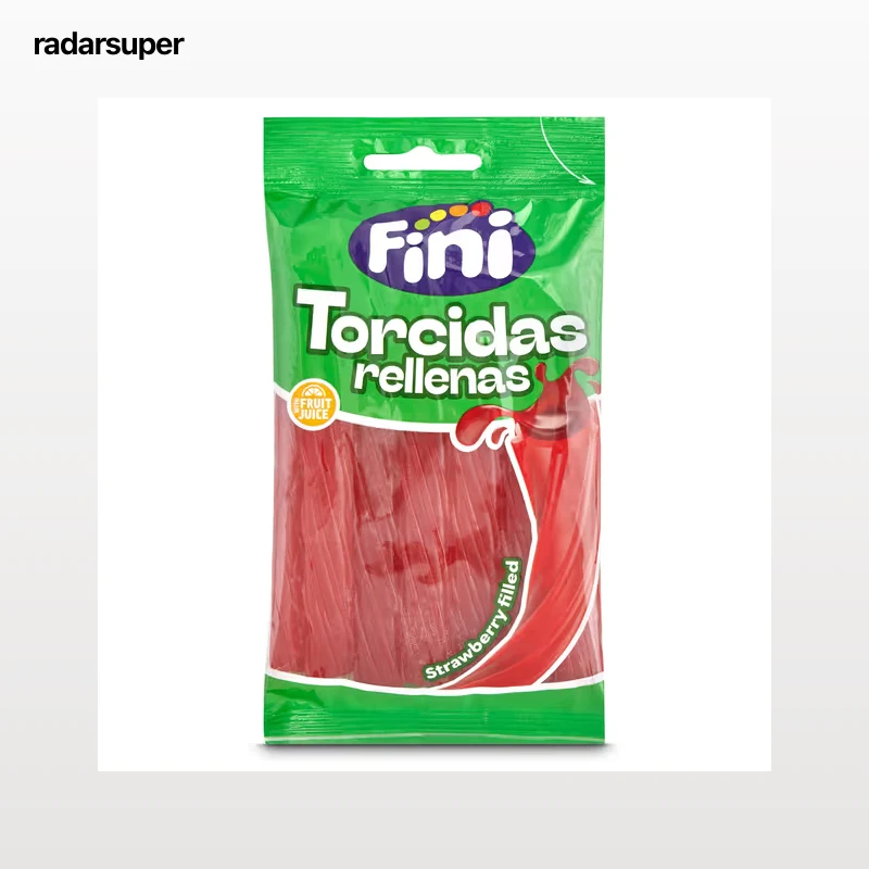 Regaliz de goma torcidas rellenas Fini 125 g