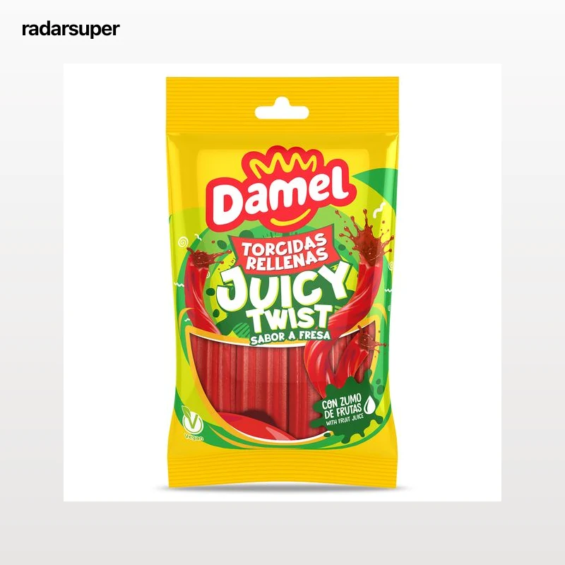Regaliz rellenos torcido Damel 150 g