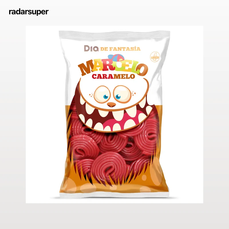 Regaliz rueda rojo Dia Marcelo Caramelo 225 g