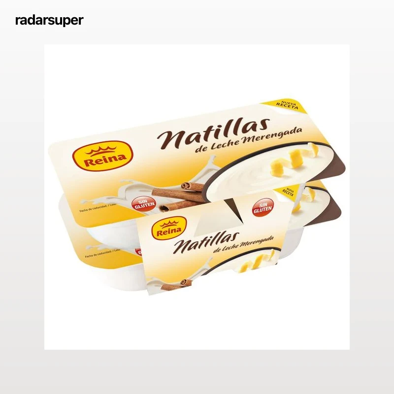 REINA Natillas de leche merengada REINA pack de 4 uds de 125 gr