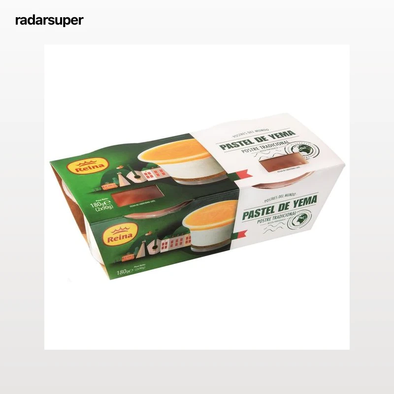 REINA Paste de galleta y yema, receta tradicional portugesa 2 x 90 g.