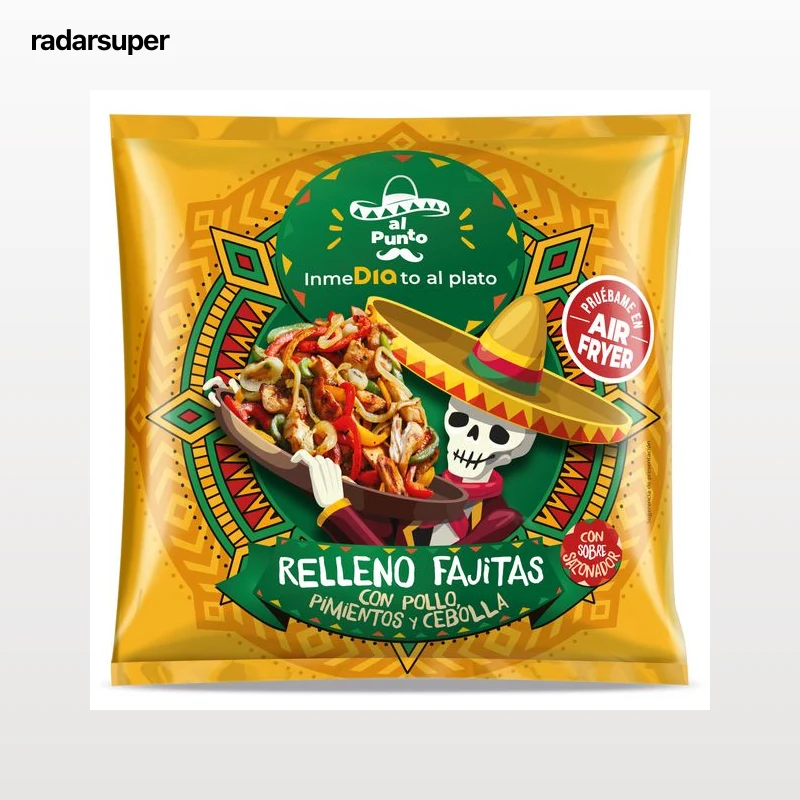 Relleno para fajitas con pollo, pimientos y cebolla Dia Al Punto 300 g
