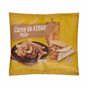 Relleno para kebab con carne de pollo asado Hacendado ultracongelado