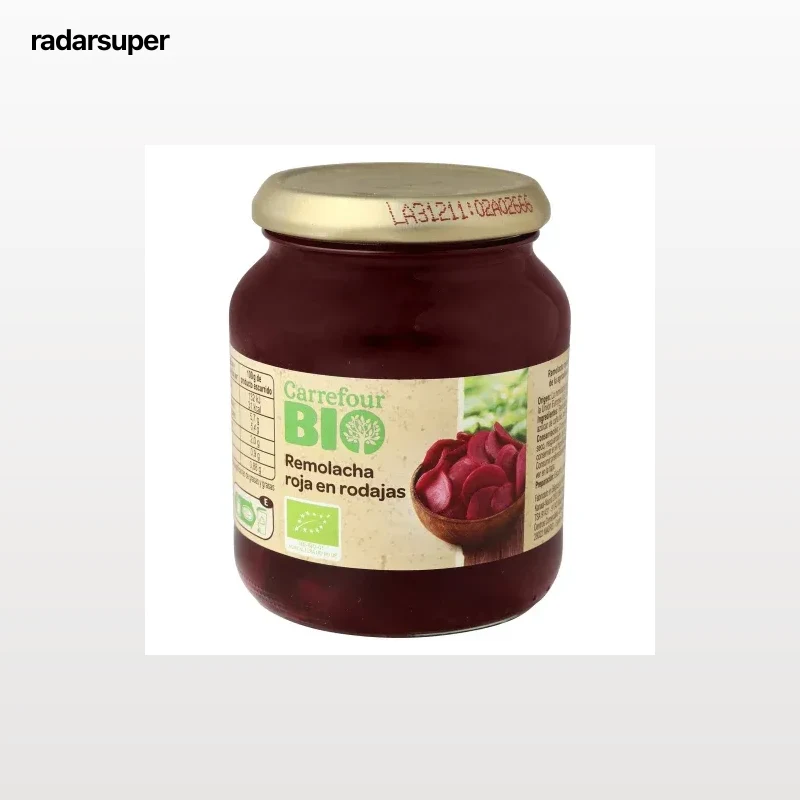 Remolacha rodajas ecológica Carrefour Bio 220 g.