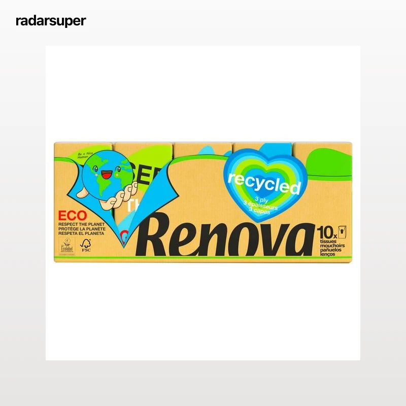 RENOVA Pañuelos de celulosa RENOVA Green 10 uds.
