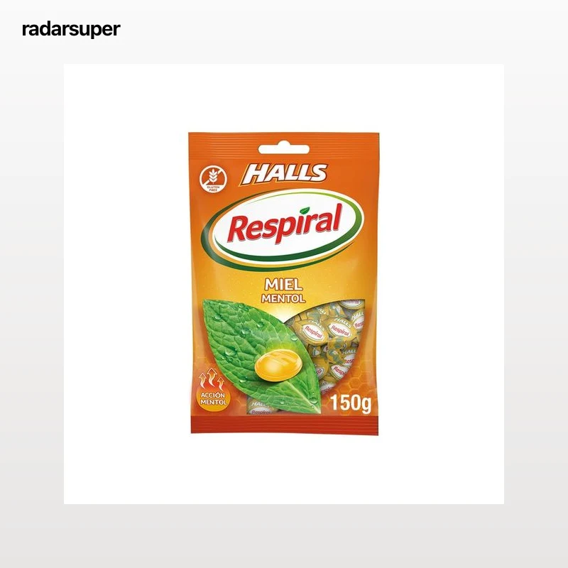 RESPIRAL Caramelo sabor miel y menta 150 g.