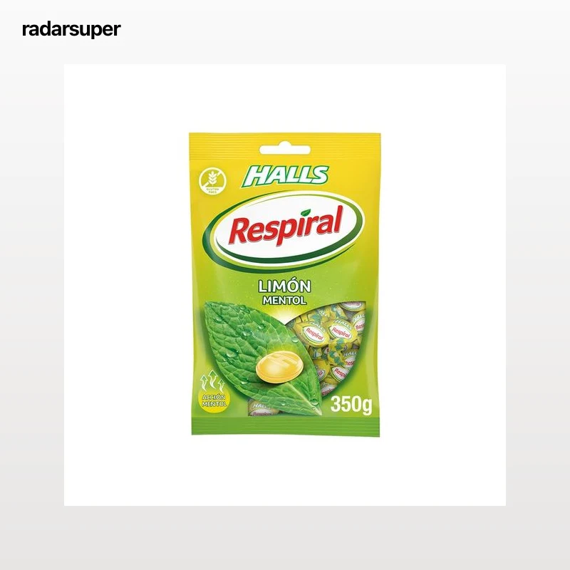 RESPIRAL Caramelos balsámicos de limón y menta 350 g.