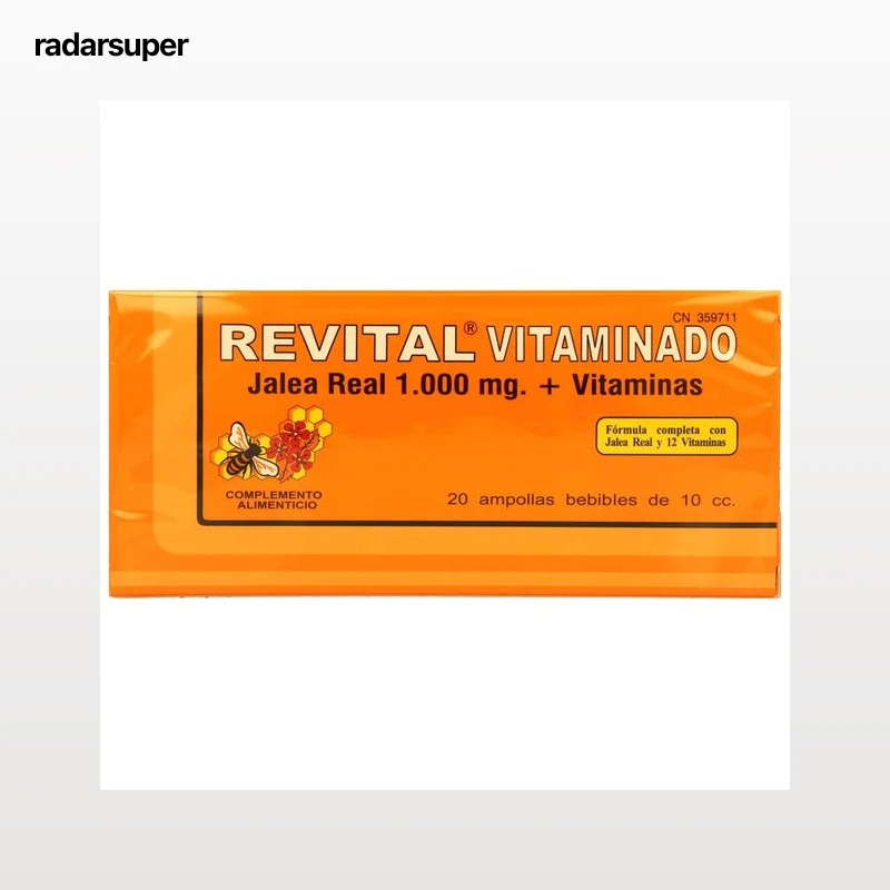 REVITAL Complemento alimenticio con jalea real y vitaminas REVITAL 20 uds 400 gr