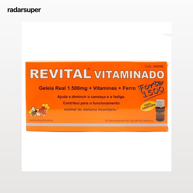 REVITAL GINSENG Suplemento alimenticio, que ayuda a diminuir el cansancio y la fatiga REVITAL GINSENG 20 uds.
