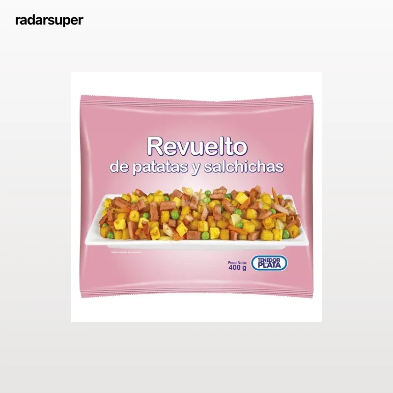 Revuelto de patatas y salchichas Tenedor de Plata 400 g.