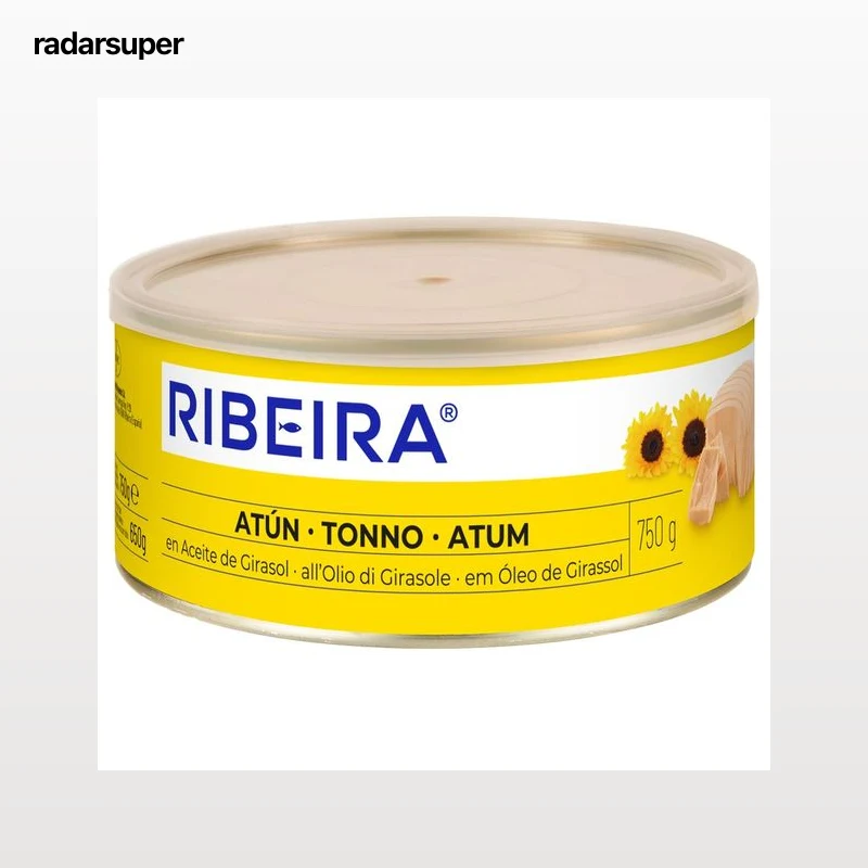 RIBEIRA Atún en aceite de girasol 650g
