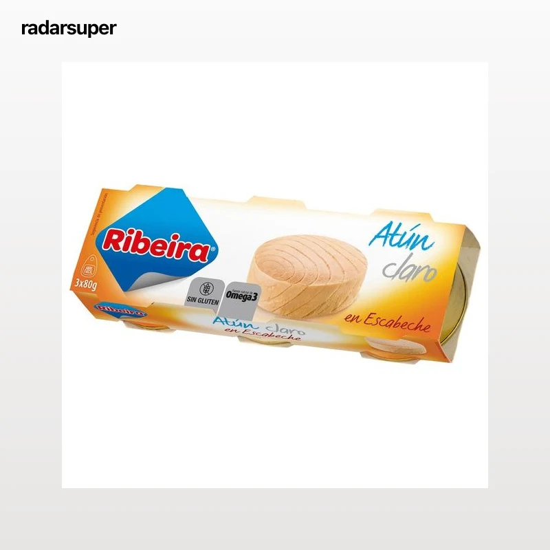 RIBEIRA Atún claro en escabeche 3 uds x 52 g