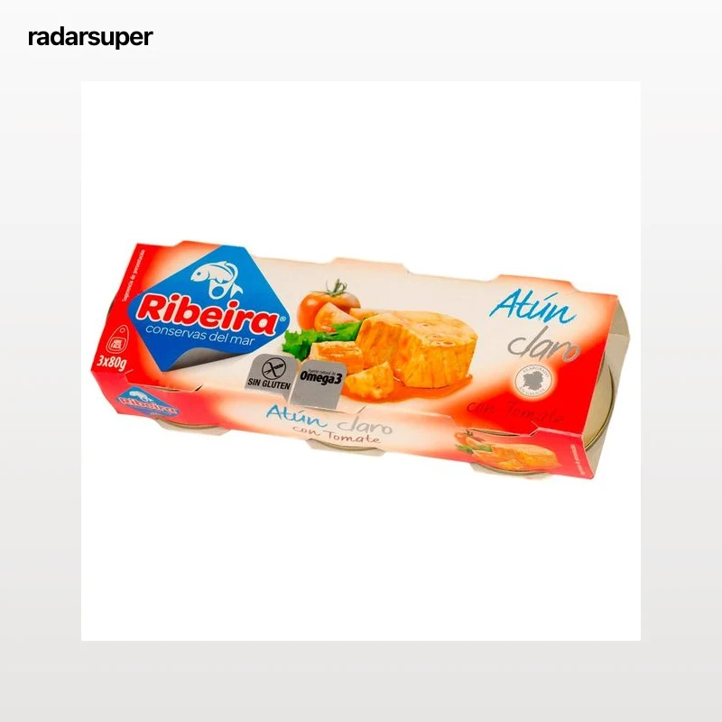 RIBEIRA Atún claro con tomate 3 uds. 52 g