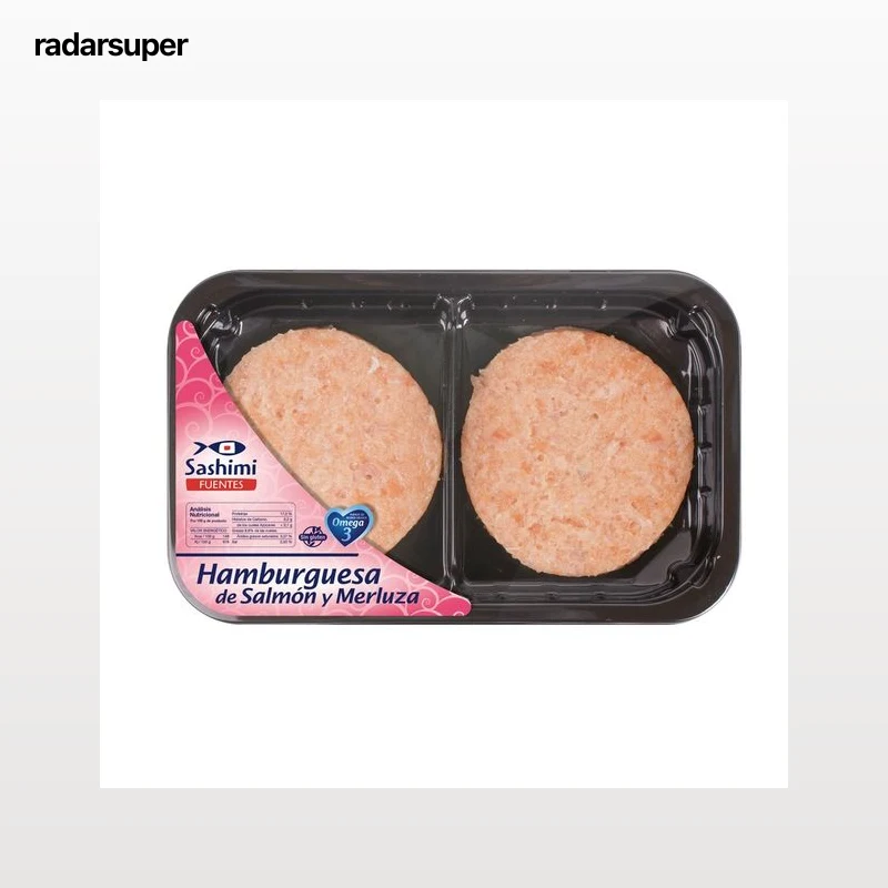 RICARDO FUENTES E HIJOS Hamburguesas de salmón y merluza SASHIMI 160 g.