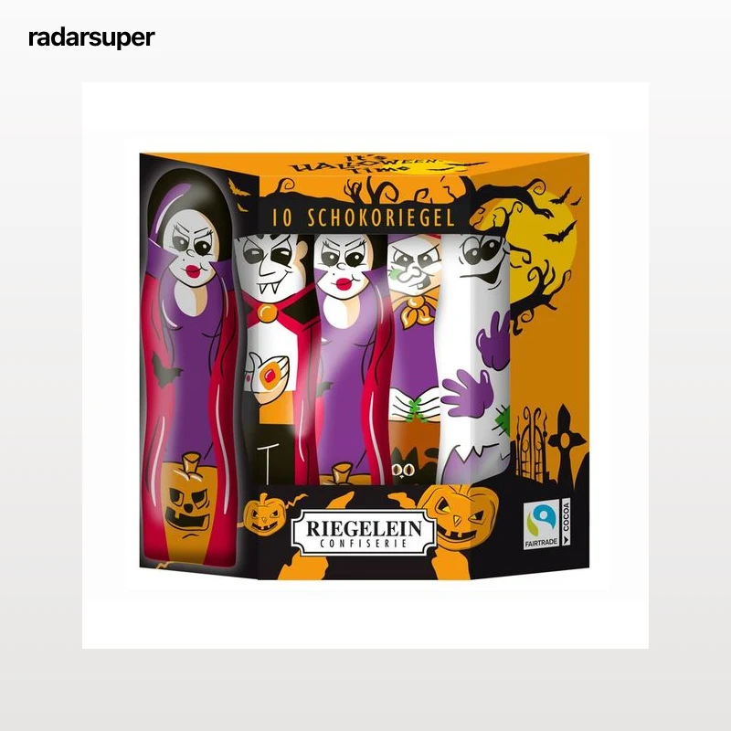 RIEGELEIN Figuritas de chocolate con leche de halloween 125 g.