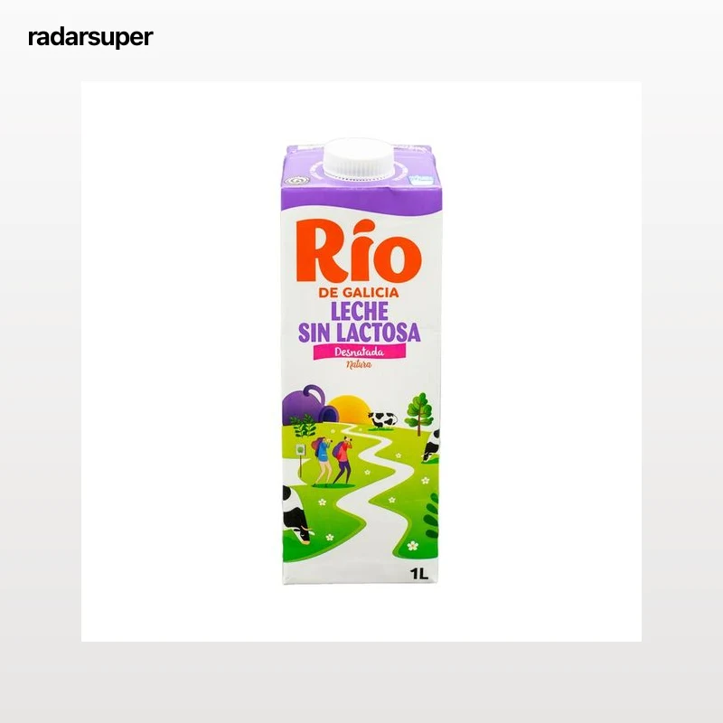 RÍO Leche de vaca desnatada y sin lactosa1 l.