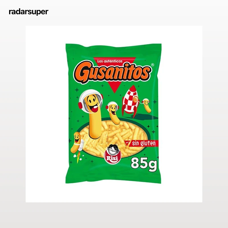 RISI Gusanitos de maíz, elaborados sin gluten 85 g.