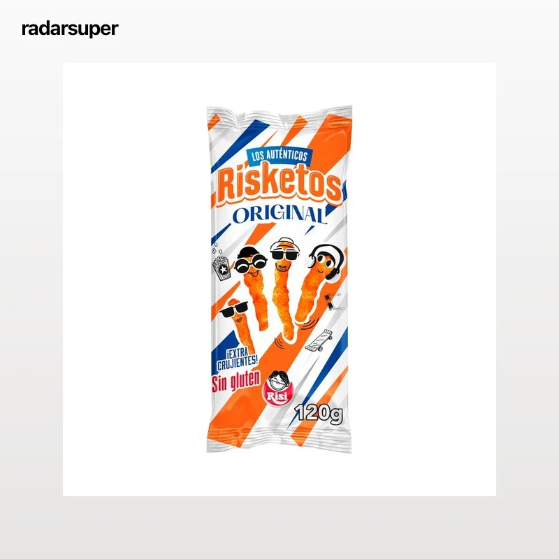 RISI Risketos originales (aperitivo frito extracrujiente con sabor a queso)  120 g.