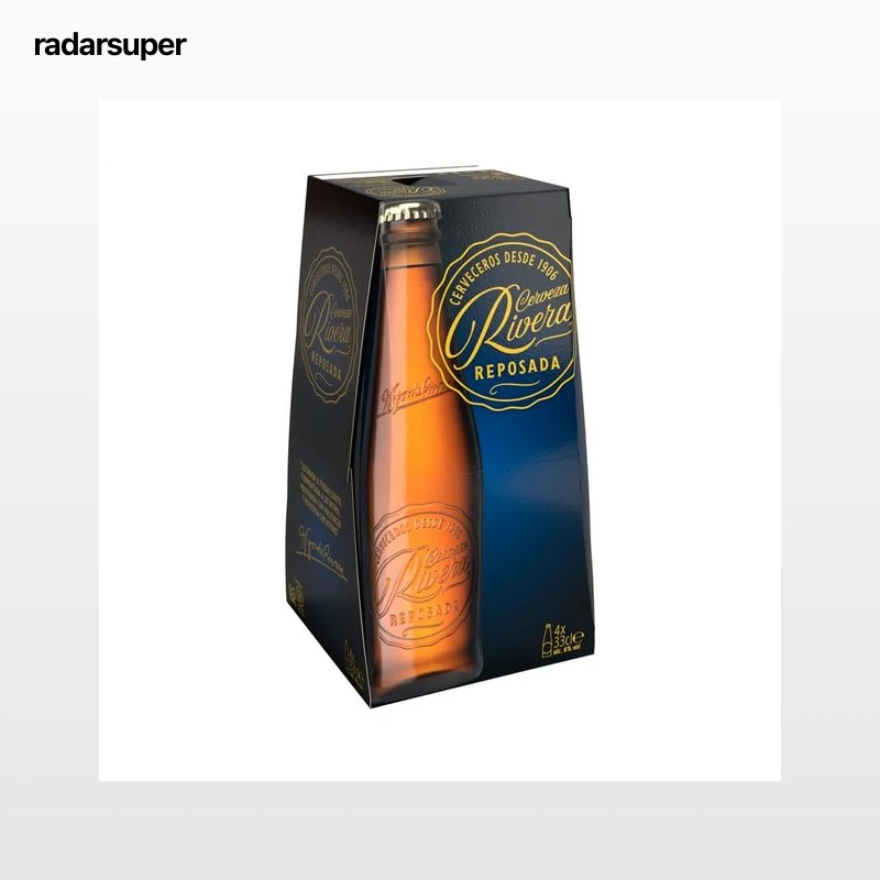 RIVERA REPOSADA Cerveza reposada pack 4 botellas x 330ml