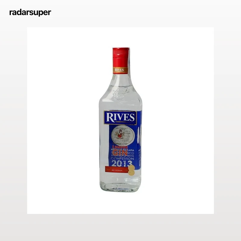 RIVES Ginebra tipo London dry gin RIVES botella 70 cl.