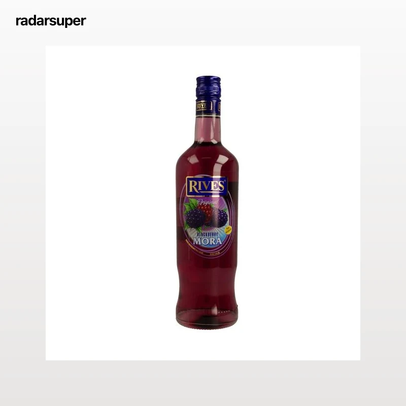RIVES Licor de mora sin alcohol RIVES botella de 70 cl.