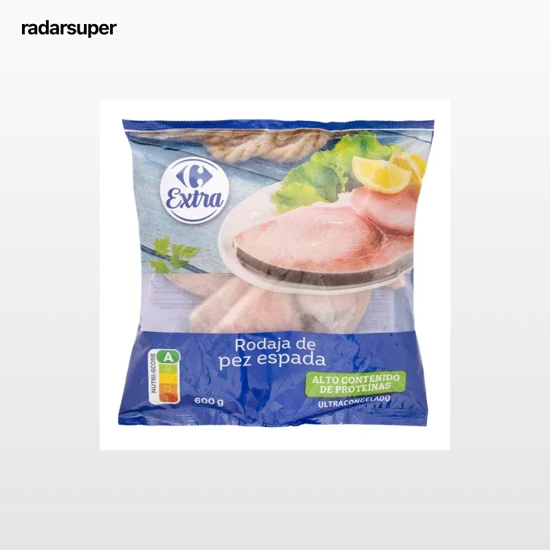 Rodaja de pez espada ultracongelada Carrefour Extra 600 g