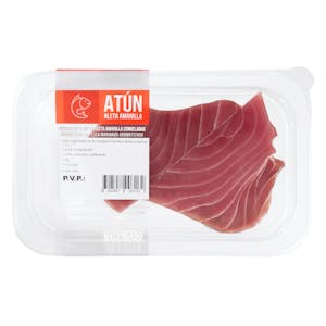 Rodajas de atún de aleta amarilla Hacendado congelado