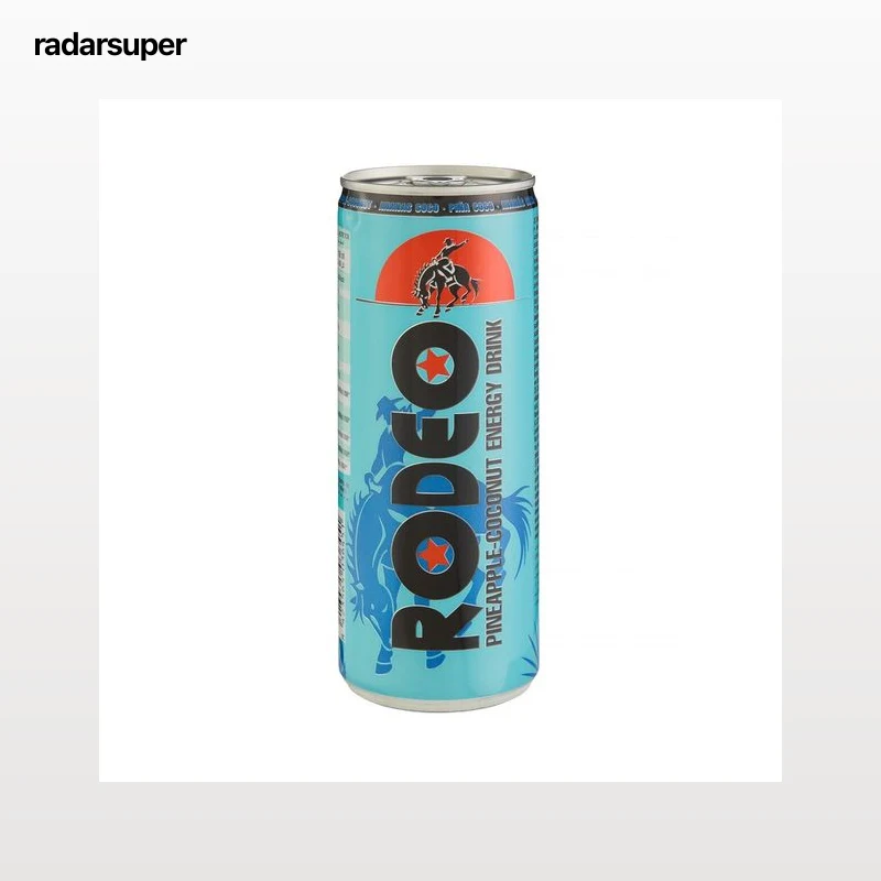 RODEO Bebida energética sabor piña coco lata 250 ml.