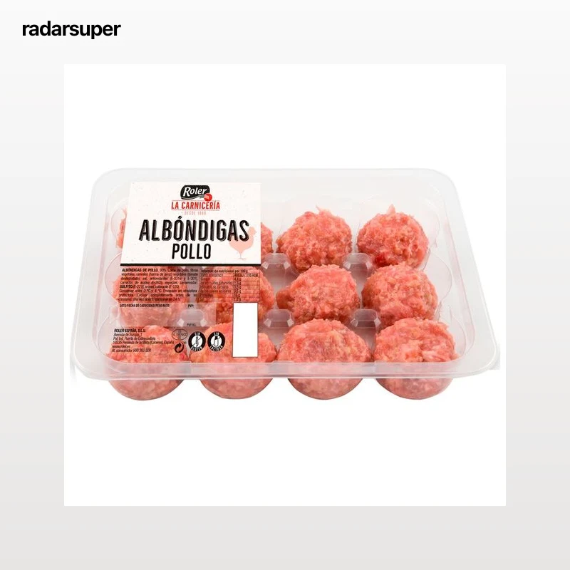 ROLER La carnicería Albóndigas de burger meat de pollo 12 uds 400 g.