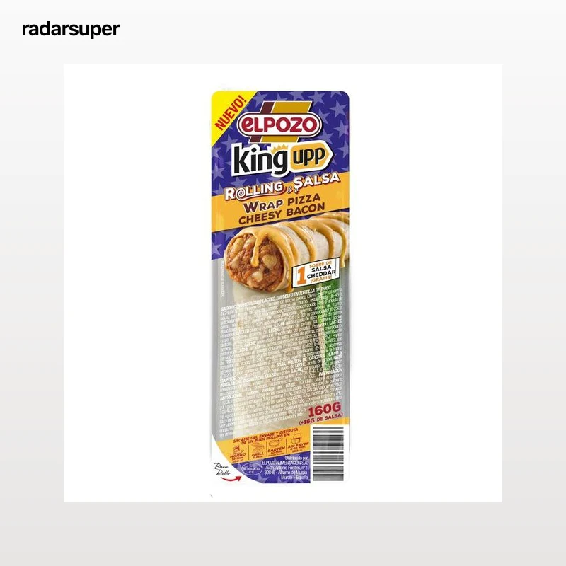 Rolling wrap pizza cheesy bacon El Pozo 160 g