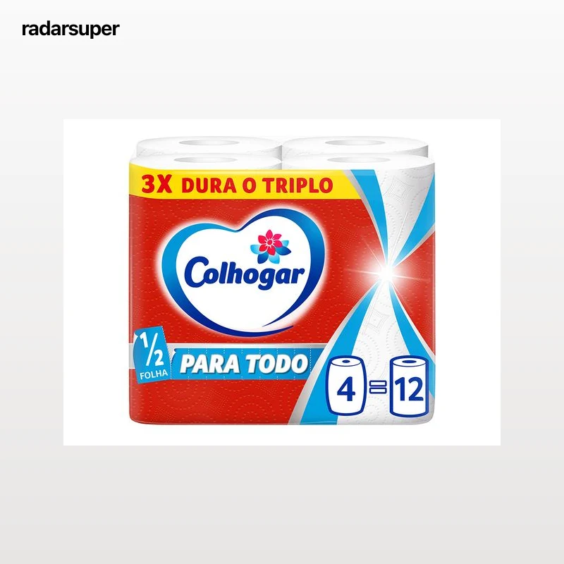 ROLO COLHOGAR COZINHA PARA TODO TRIPLO 4=12 UNIDADES