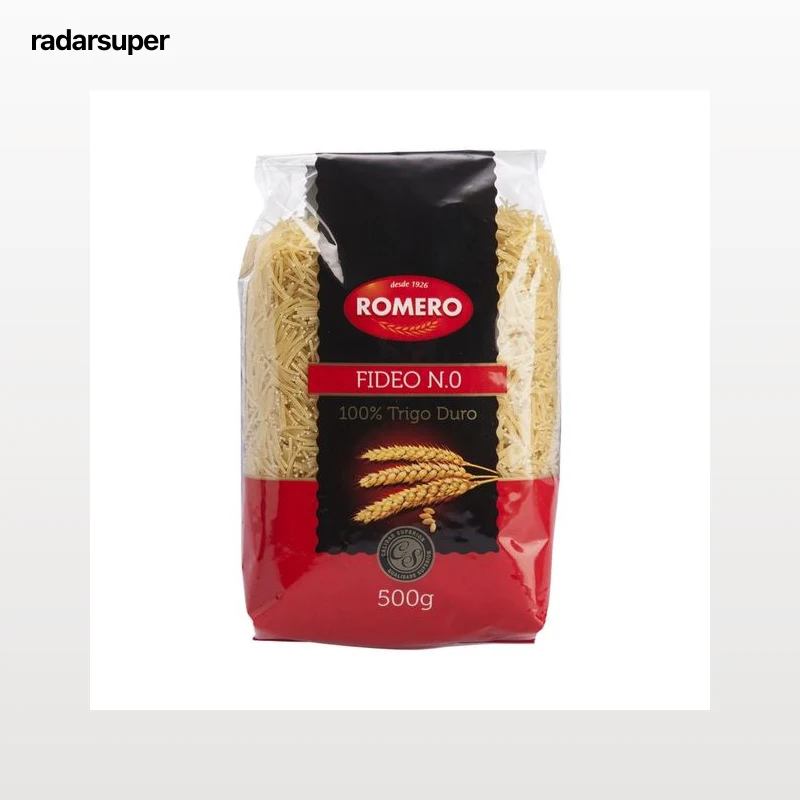ROMERO Pasta fideos cabellín ROMERO paquete de 500 gramos.